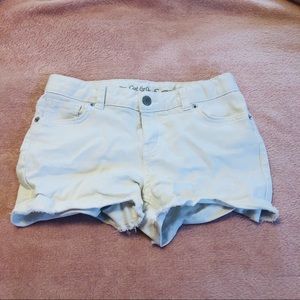 Cat & Jack white denim shorts